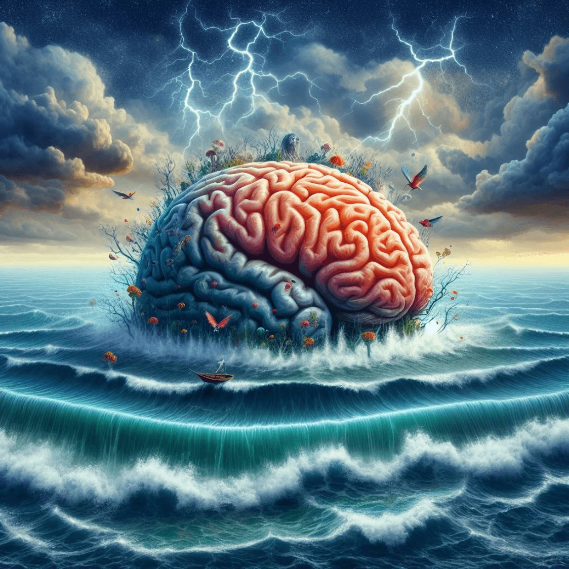 The brain floating on the Ocean of consciousness