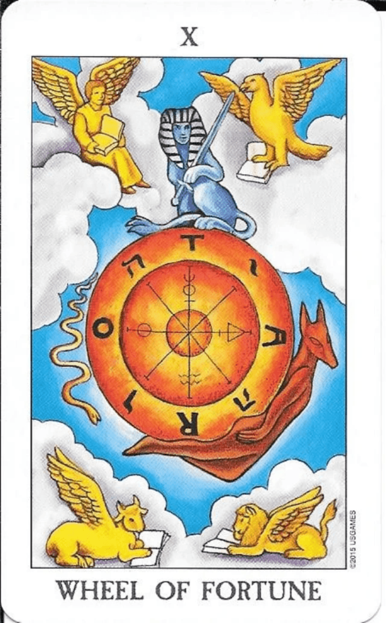 Rider-Waite-Smith wheel of fortune reading