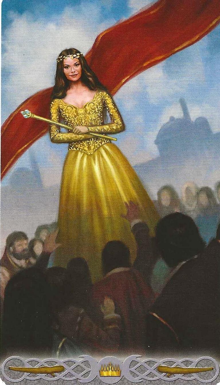 Triple Goddess Tarot- Queen of Wands