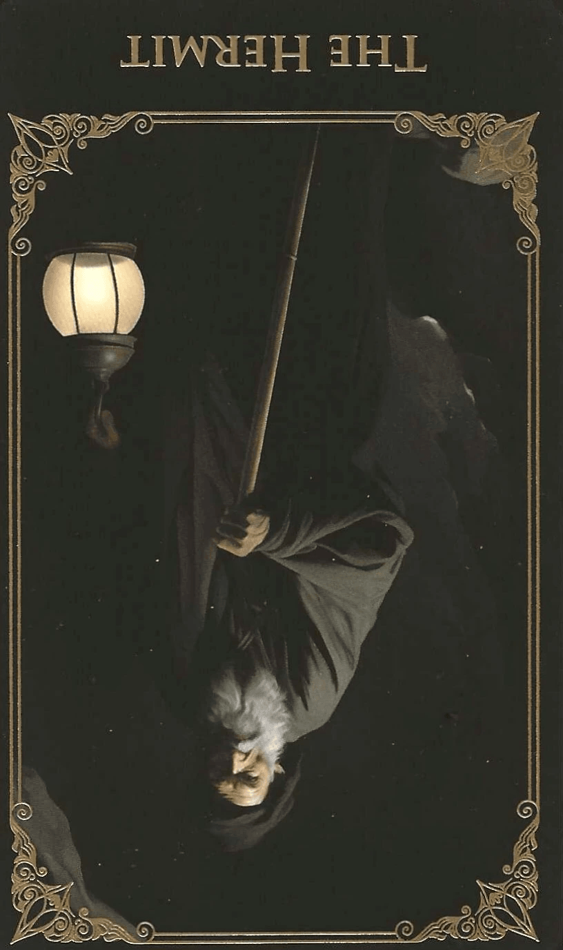 The Hermit-Key 9-The Baroque Tarot-reversed