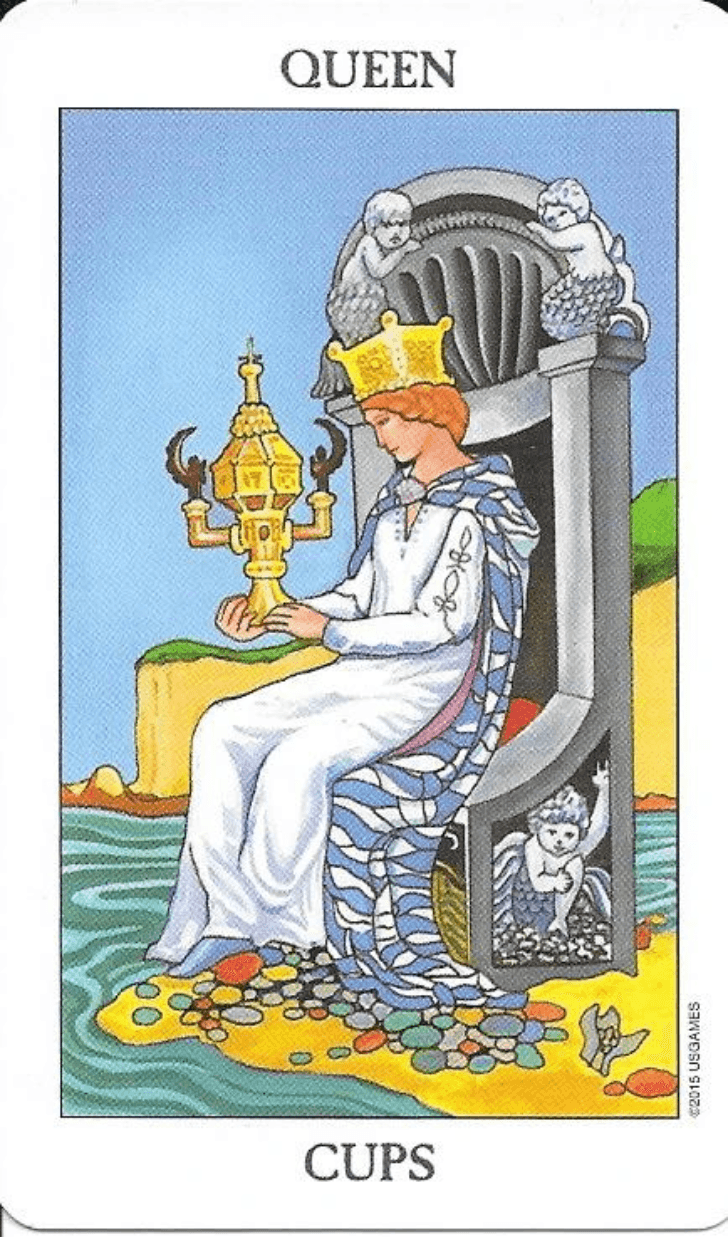 Queen of Cups-Rider-Waite-Smith Tarot card