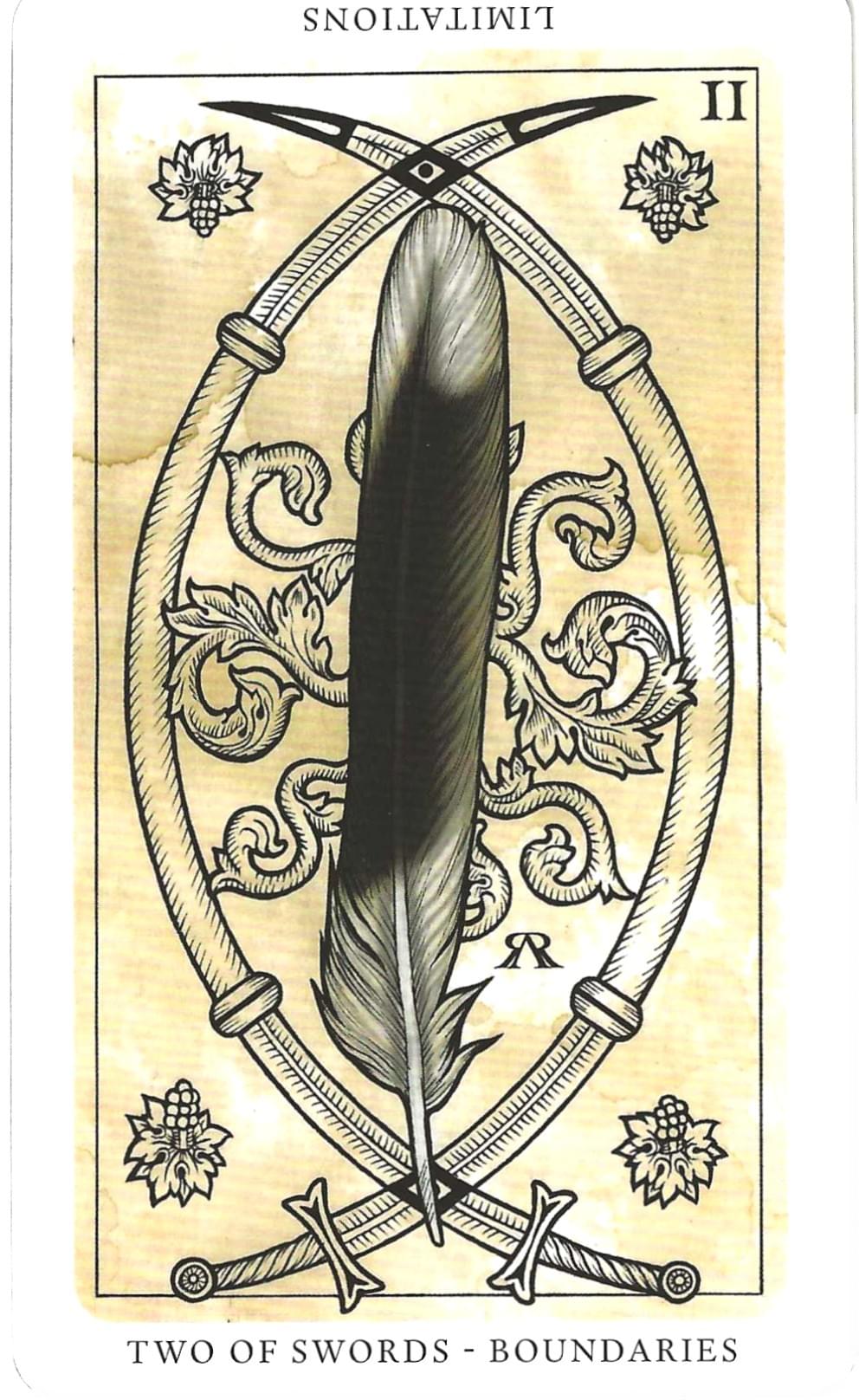 Daily Western Hermetic Tarot card comparisons critique. This month: Medieval Feathers  Tarot and Thoth.