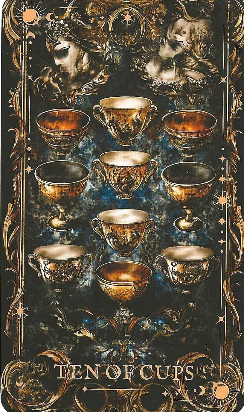 The Arcane Tarot- 10 of Cups imagery