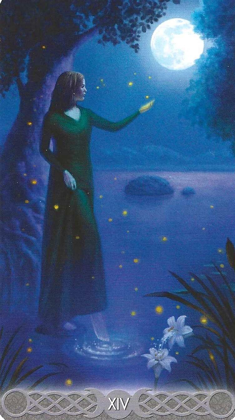 Triple Goddess Tarot- Key 14- Temperance symbology