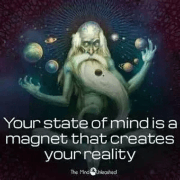 The mental state is your physical state imagery