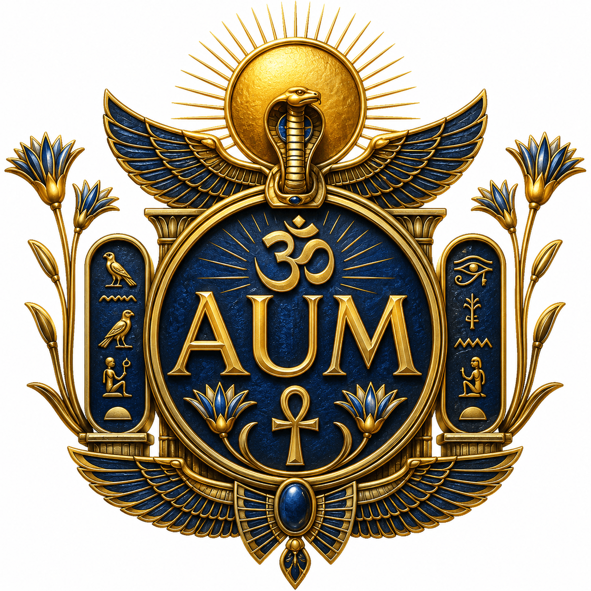 Aum Egyptian imagery