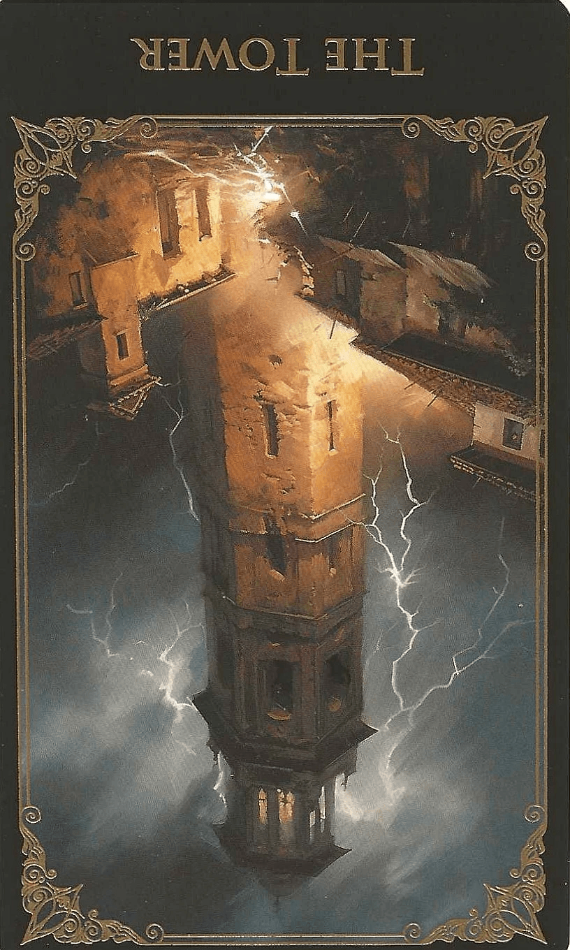 The Tower-Key 16-The Baroque Tarot-reversed image