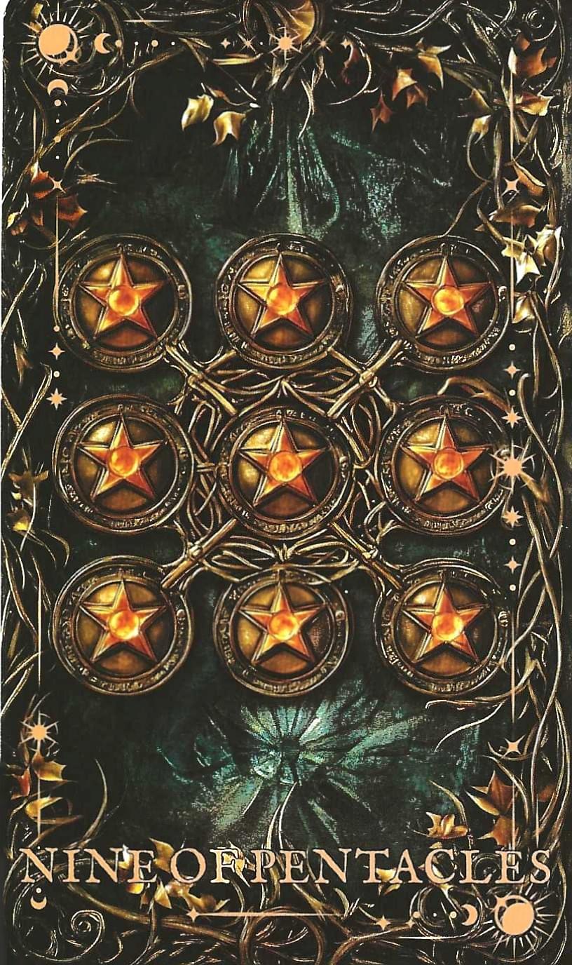  The Arcane Tarot-Nine of Pentacles