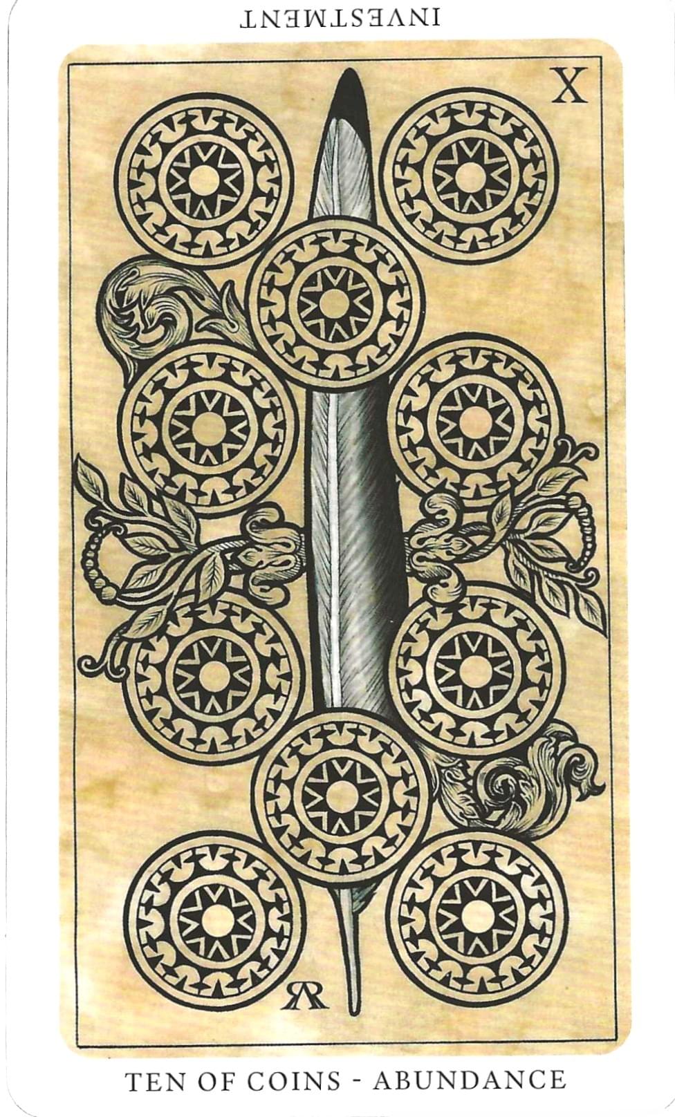 Daily Western Hermetic Tarot card comparisons critique. This month: Medieval Feathers  Tarot and Thoth.