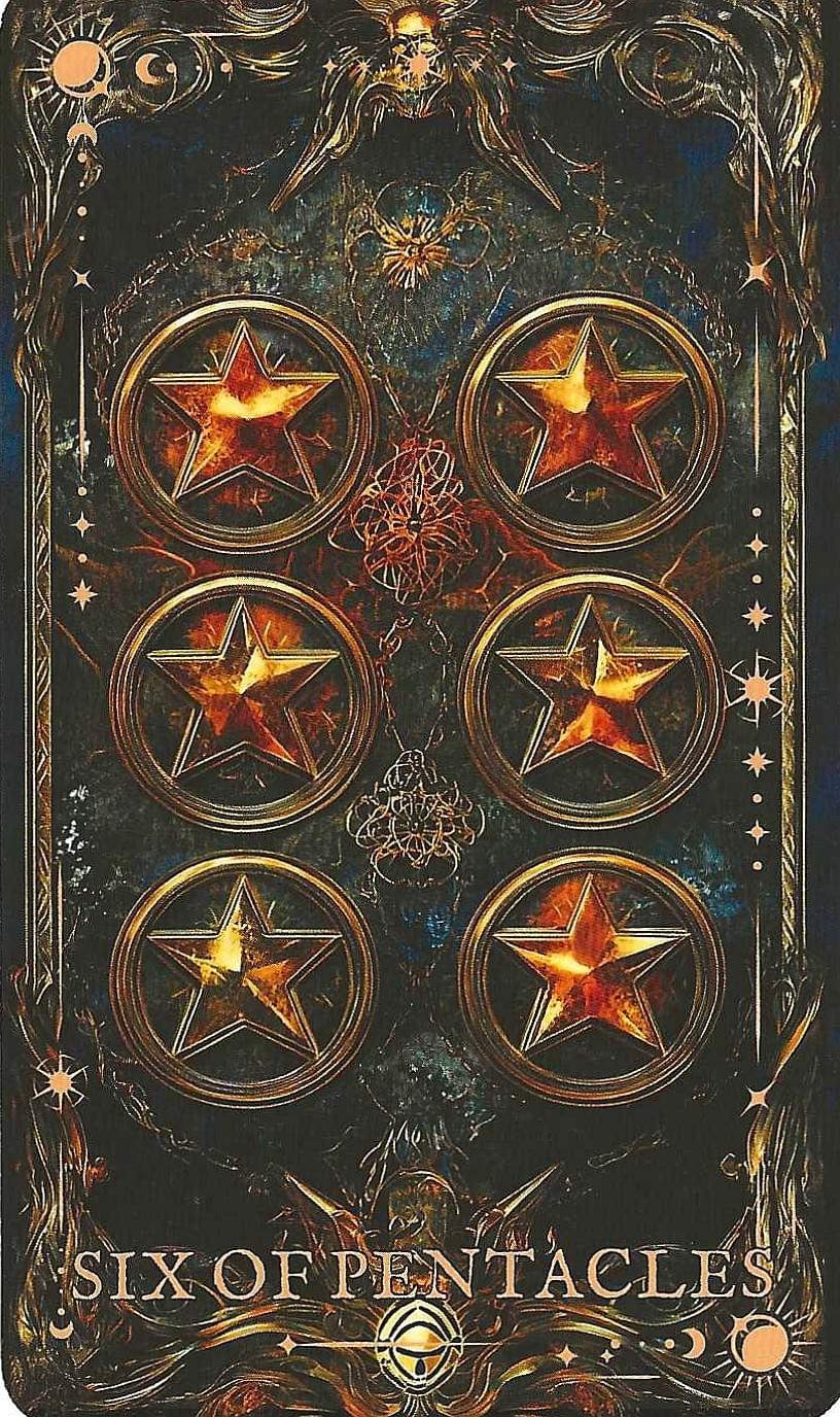 Six of pentacles- The Arcane Tarot Card