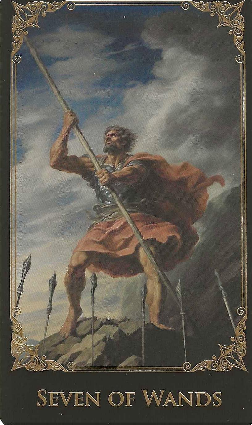 Seven of Wands-The Baroque Tarot