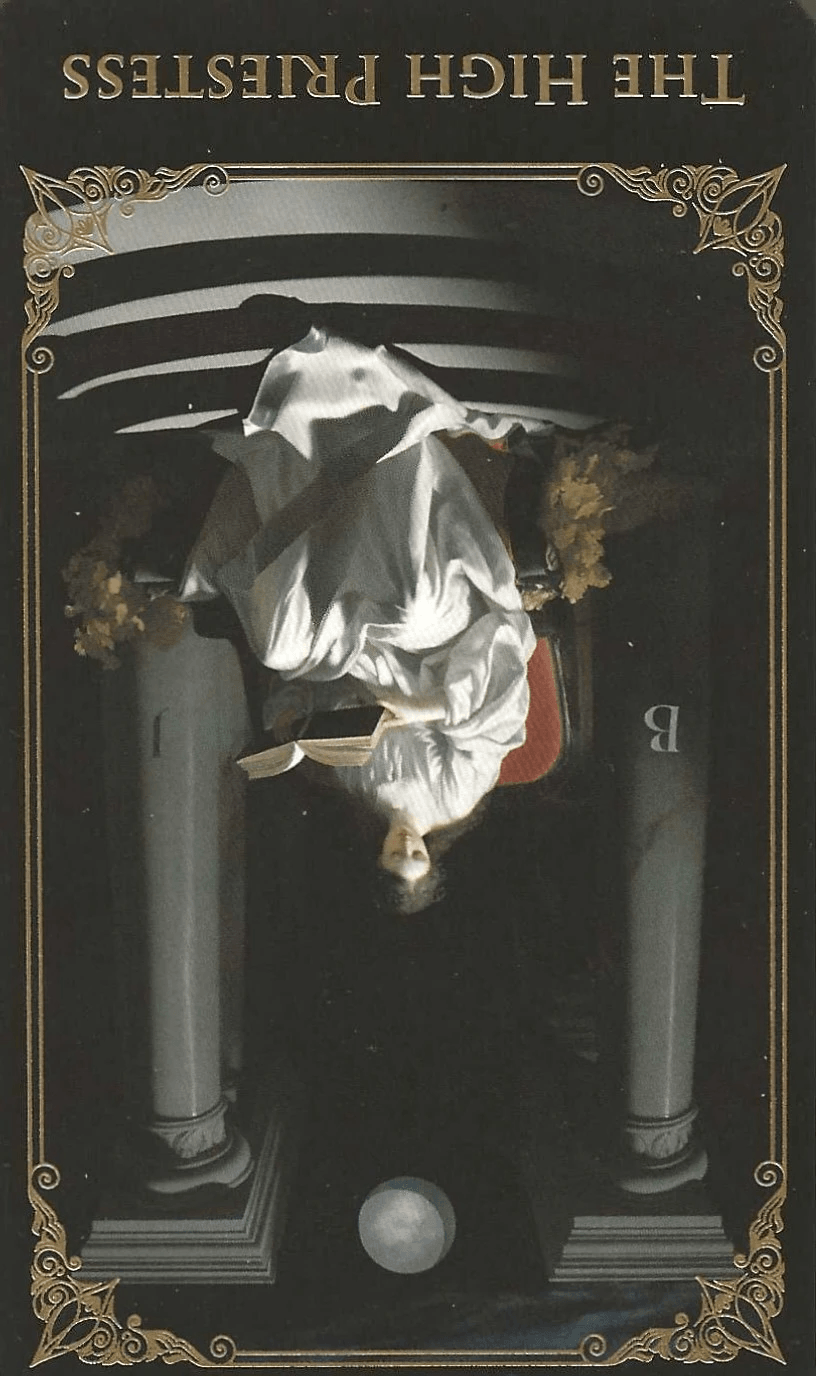 The High Priestess -Key 2- The Baroque Tarot-reversed
