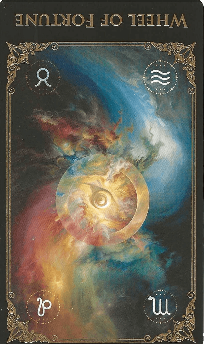 The Wheel of Fortune-Key 10- The Baroque Tarot-reversed image