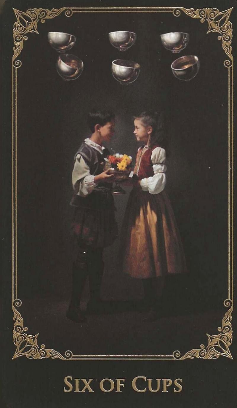 Six of Cups-The Baroque Tarot