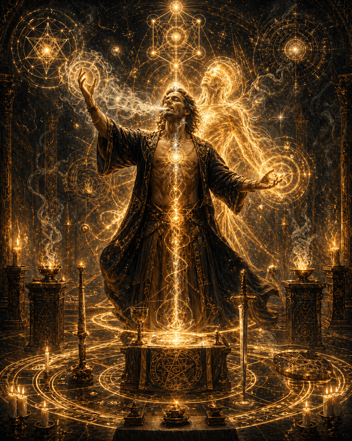 magus preforming ritual