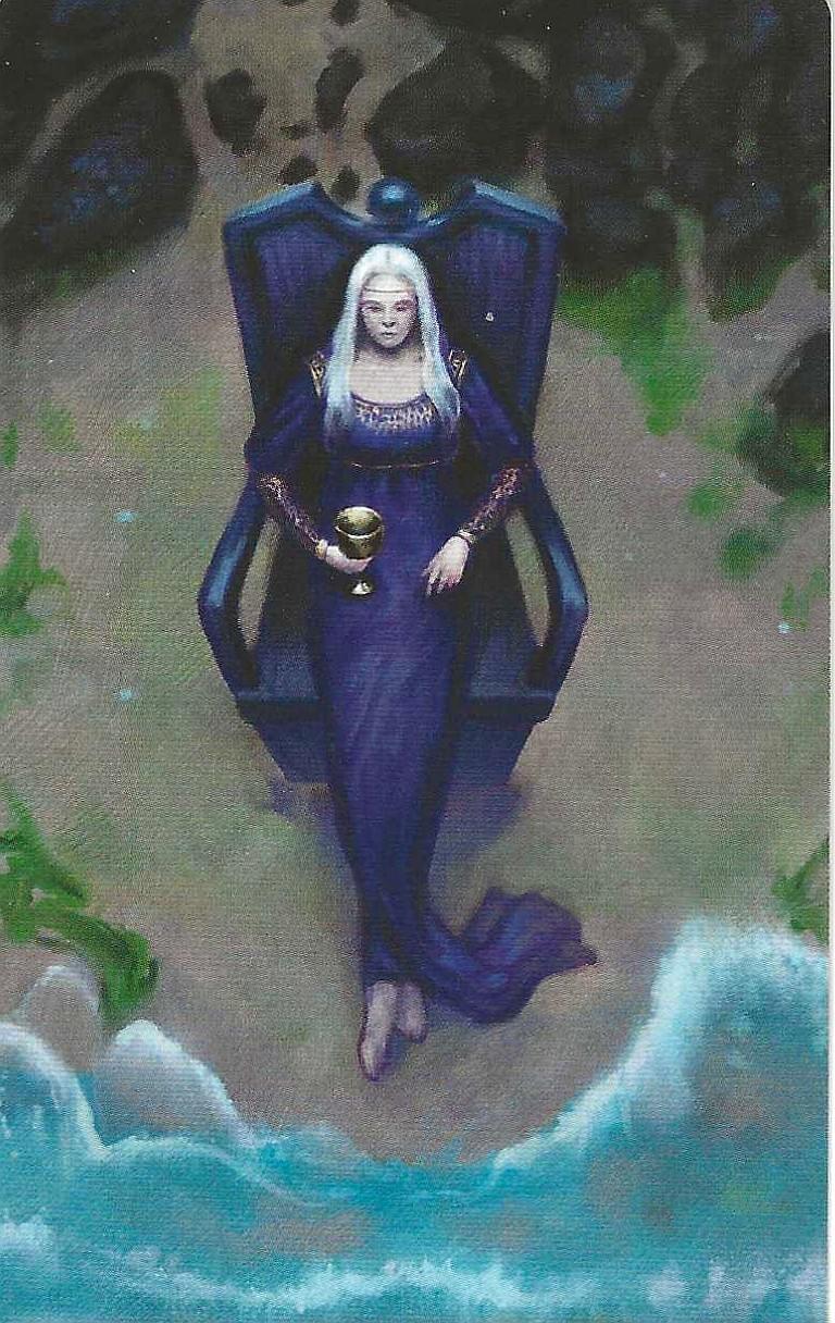 Queen of Cups-Triple Goddess Tarot card