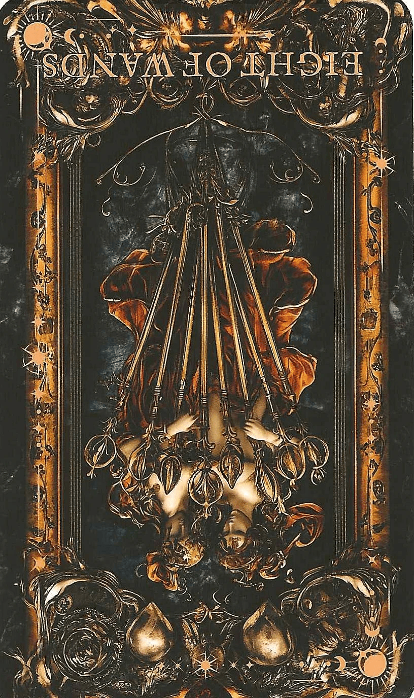 Eight of Wands-The Arcane Tarot-Reversed image