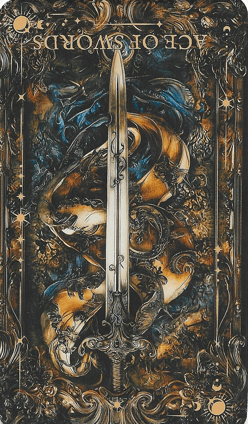 Arcane Tarot- Ace of Swords reversed