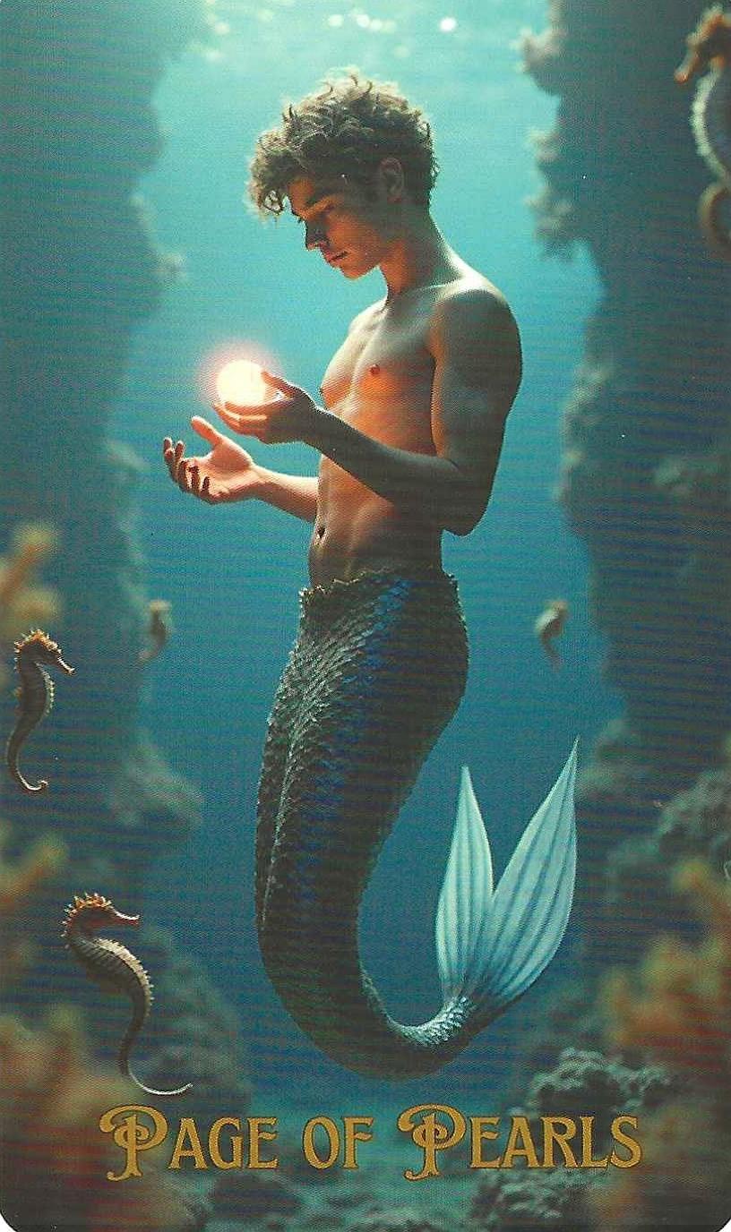 The Ocean Tarot- Page of Pearls