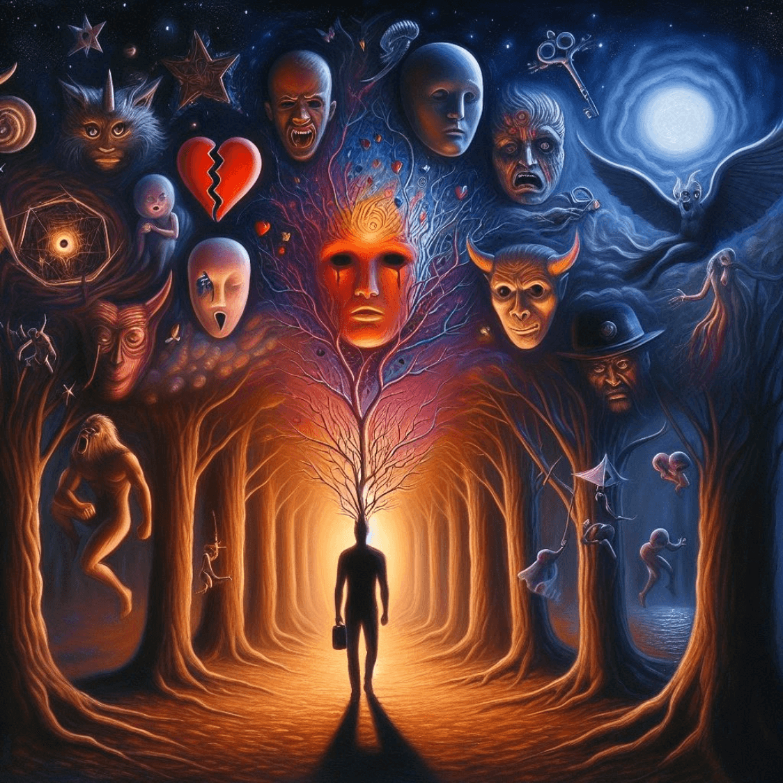 Facing one's emotional phantoms imagery