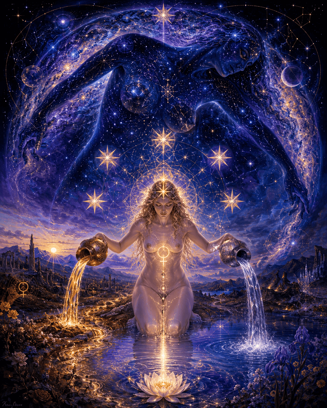 Nuit- The Egyptian sky goddess