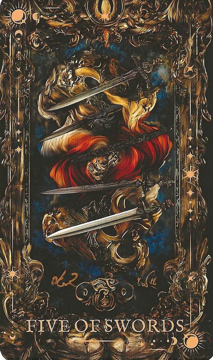 The Arcane Tarot- five of Swords