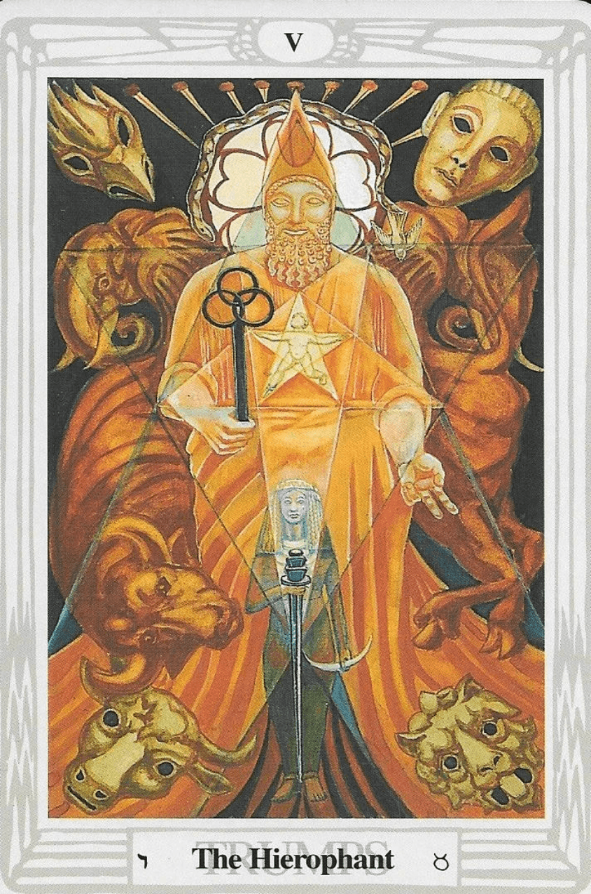 The Hierophant - ATU 5-The Thoth Tarot