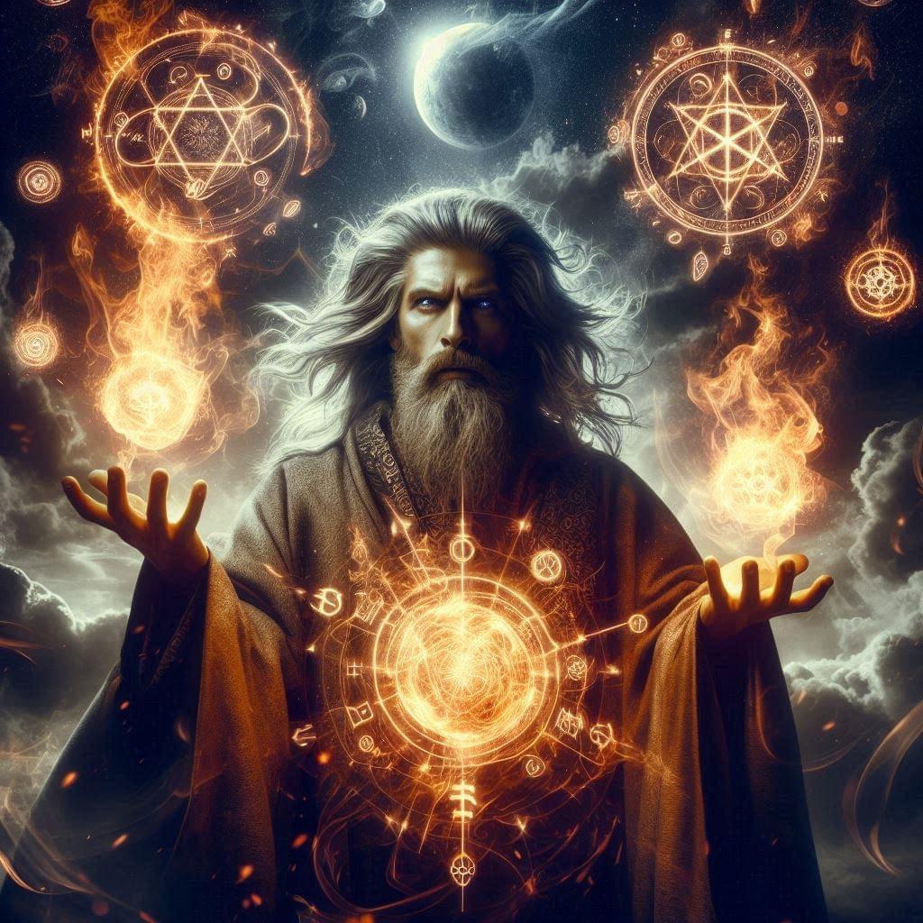 Magus invoking imagery