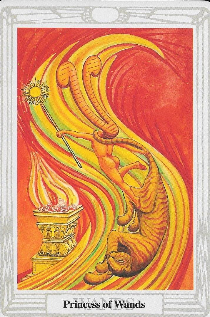 Thoth Tarot- Princess of Wands