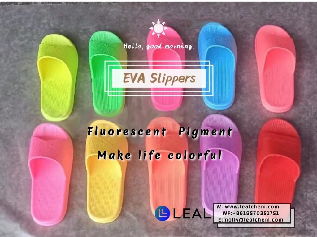 EVA FLIPPERS made of fluorescent pigment