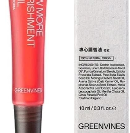 食藥署公布驗出蘇丹4號的產品與編號。圖為綠藤生物科技之「專心護唇油-莓紅版」。（翻攝網路）