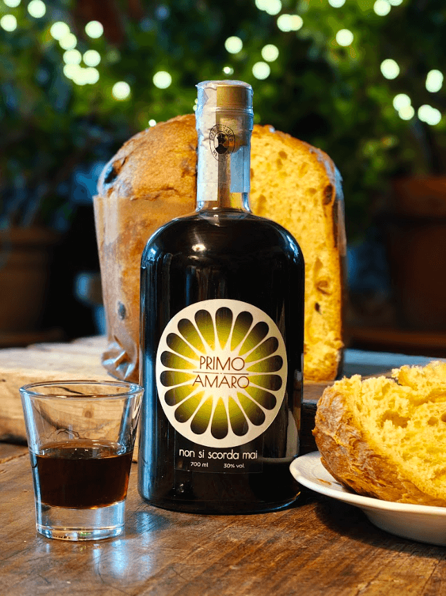 primo amaro abbinato al panettone classico