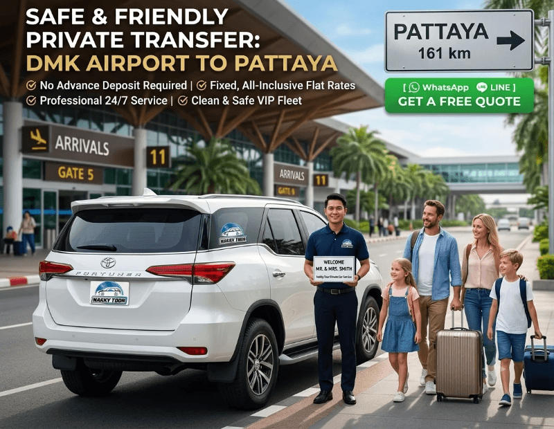 Don Mueang Airport transfer to Pattaya