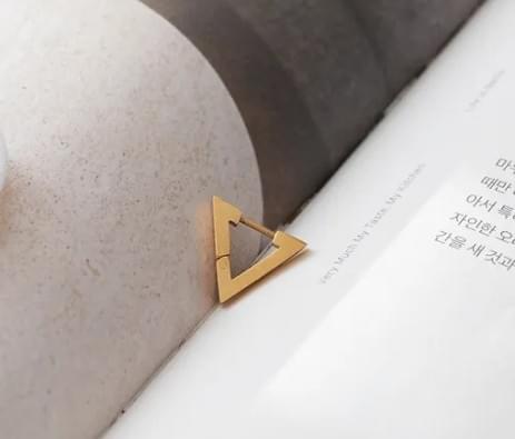 [鋼飾] 倒三角耳環 / 3色 / 單售 / Inverted Triangle Earring