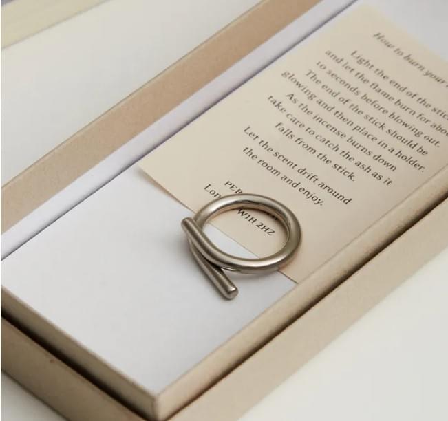 [鋼飾] 交疊心靈戒指 / 4 Size / Overlapping Mind Ring