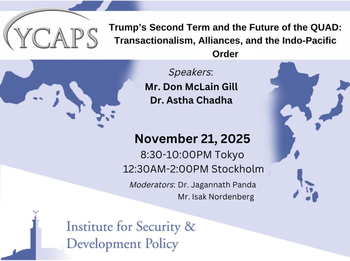 ISDP-YCAPS Europe-Asia banner for EU’s Global Gateway and Quad Powers