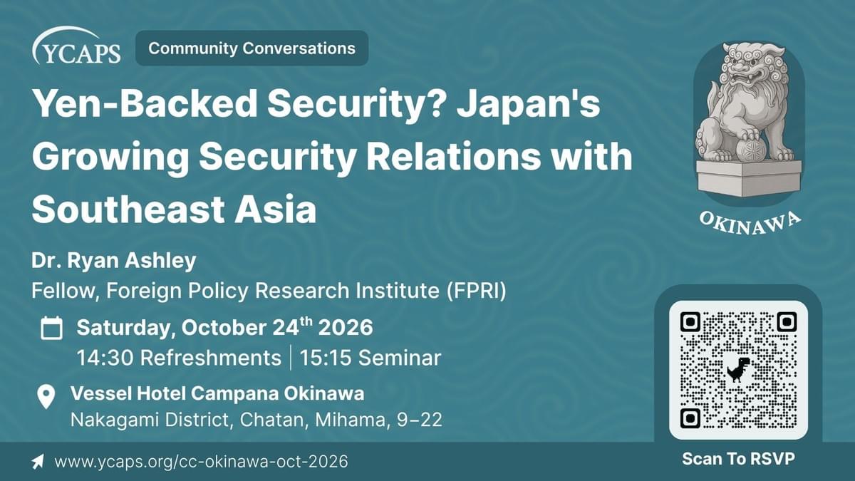 Flyer for the Okinawa October 2026 event
