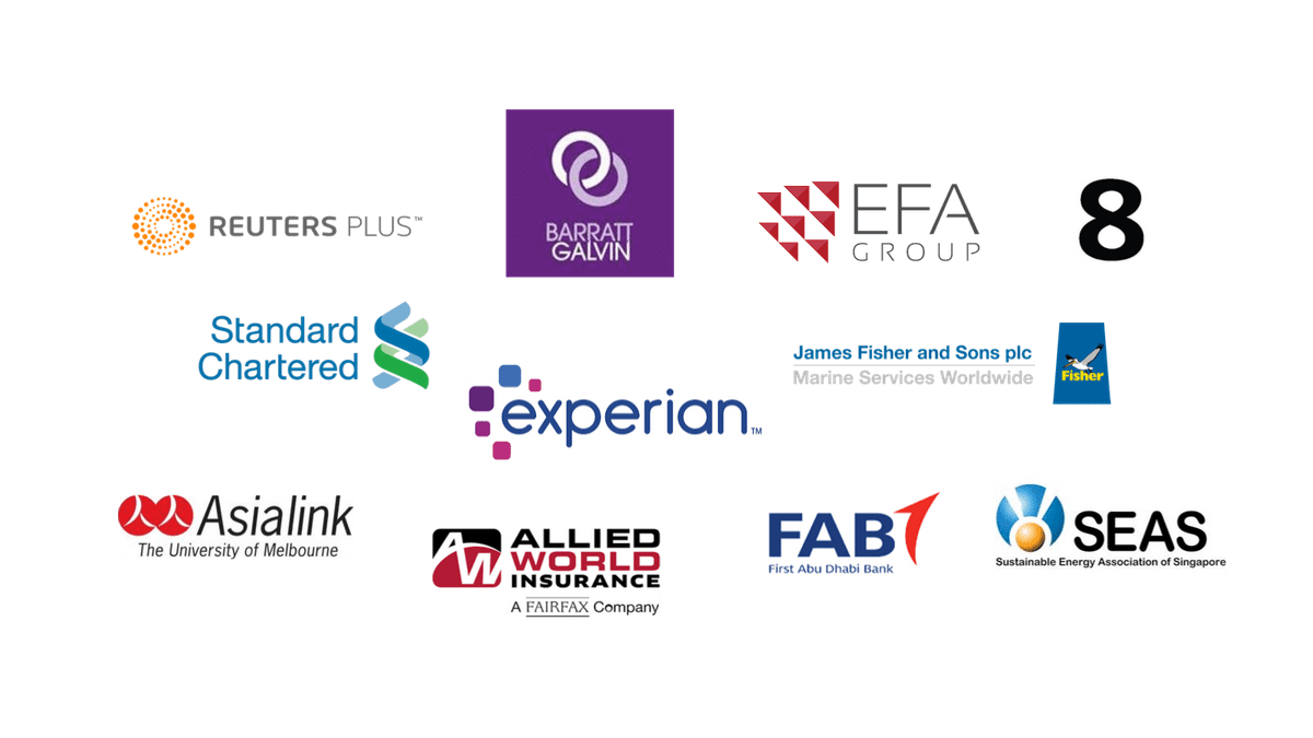 Companies that Window Seat Consulting have worked with for B2B Marketing Strategy, Content Planning and Social Media.