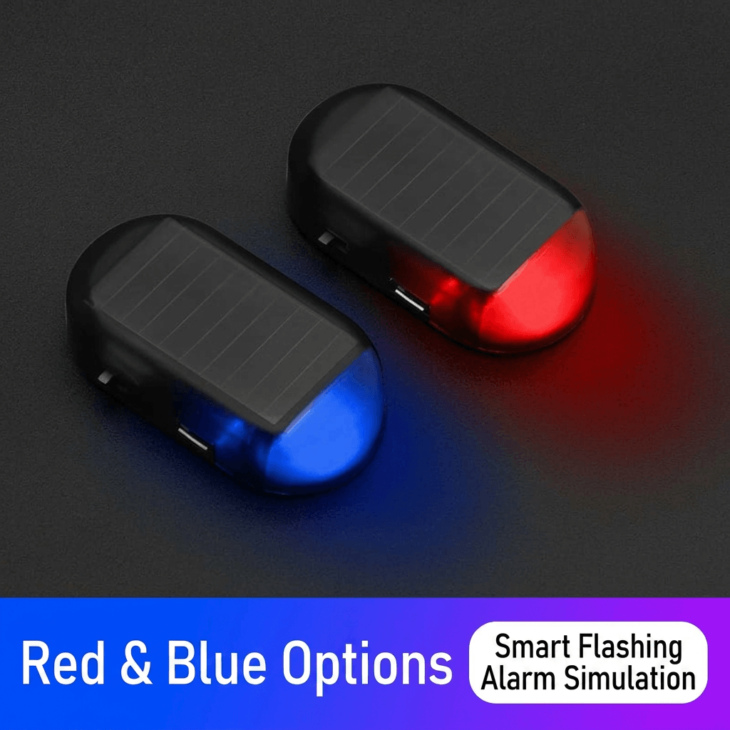 Universal Solar Car Anti-Theft Warning Light — Smart LED Alarm Simulation