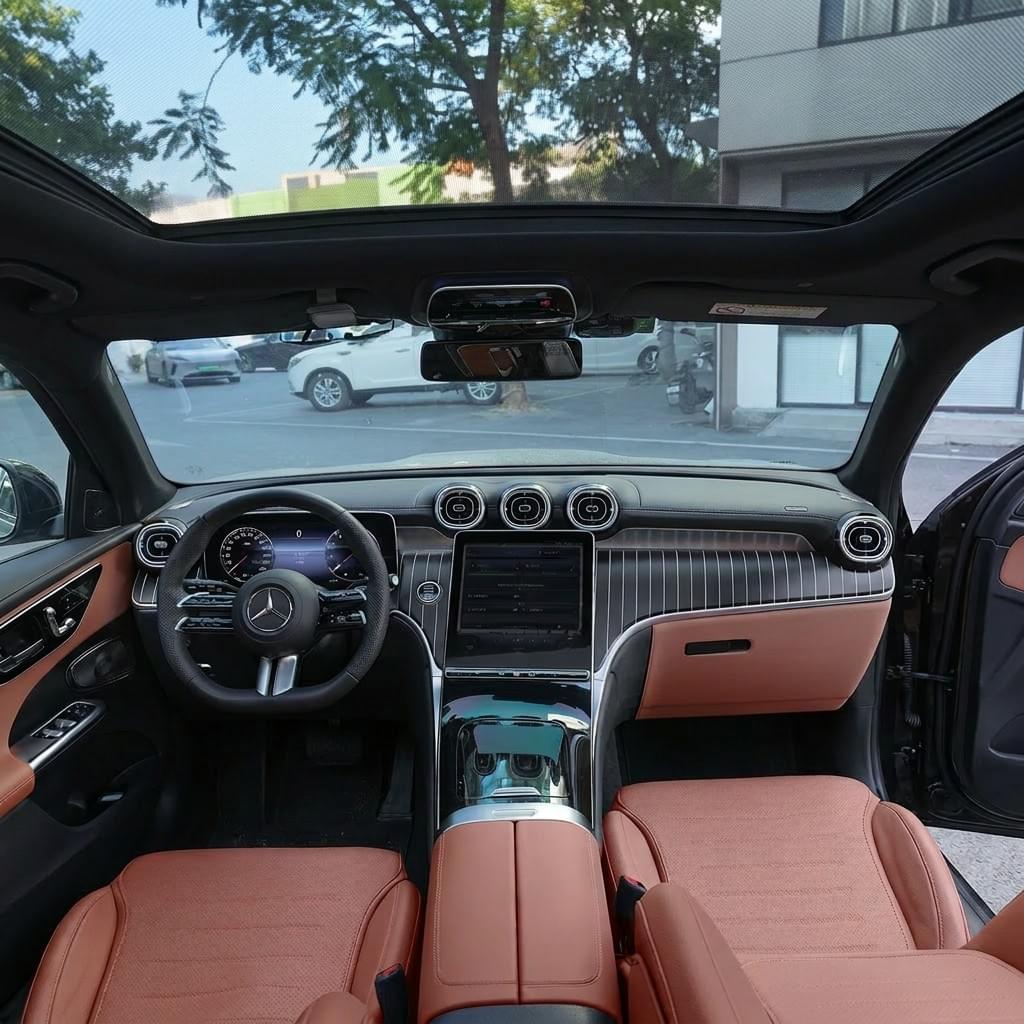 Premium Dashboard Pinstripe Panel Trim Fits for Mercedes-Benz C-Class & GLC (3-Piece Set)