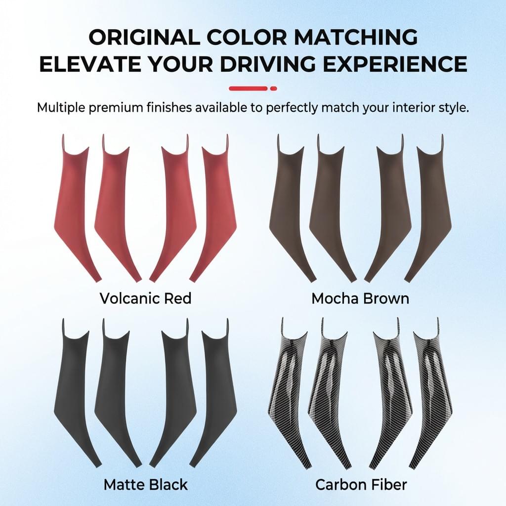 Premium Interior Door Handle Protection Covers Fits for BMW X3/iX3/X4 (Set of 4)