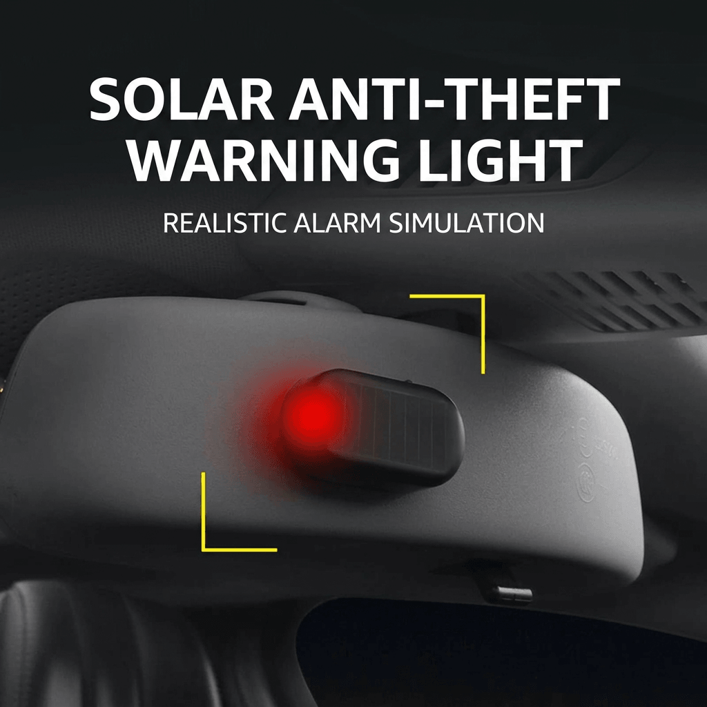 Universal Solar Car Anti-Theft Warning Light — Smart LED Alarm Simulation