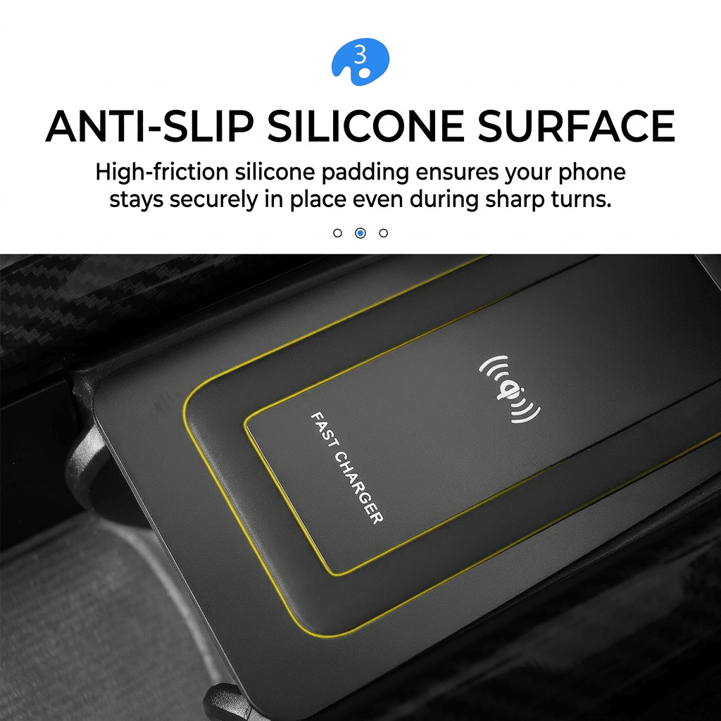 Premium Center Console Wireless Charger — Seamless Integration for Volvo Series