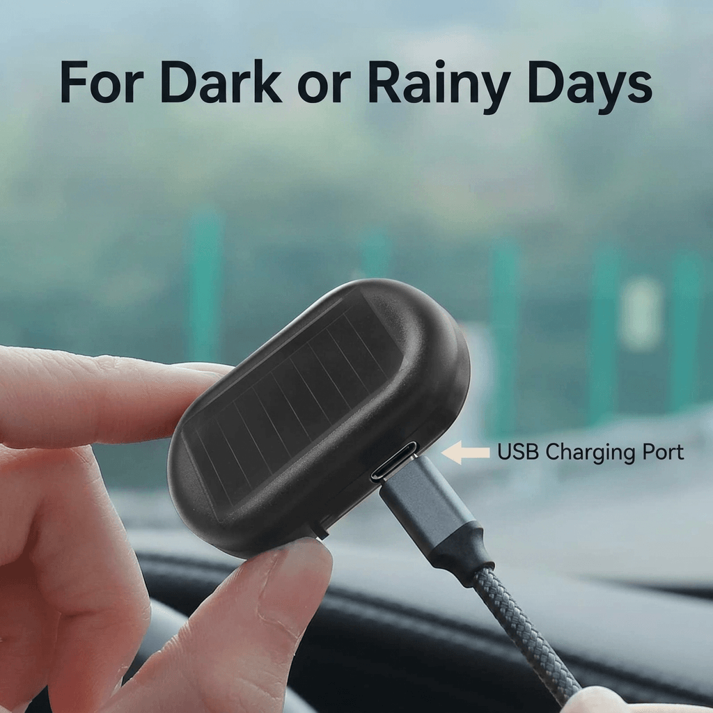 Universal Solar Car Anti-Theft Warning Light — Smart LED Alarm Simulation