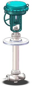 cryogenic globe control valve