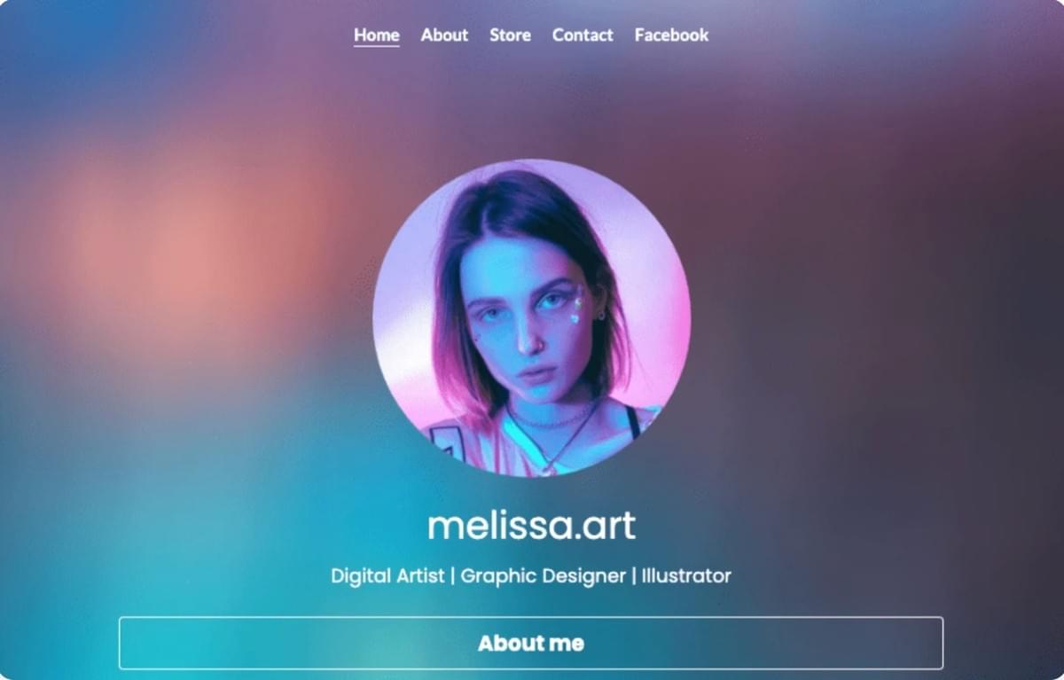 Modelo Melissa.Art da Strikingly