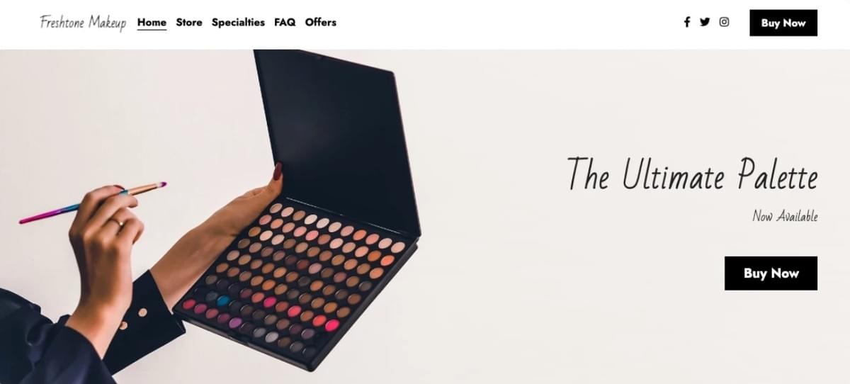 Freshtone Make-up Online Winkel van Strikingly