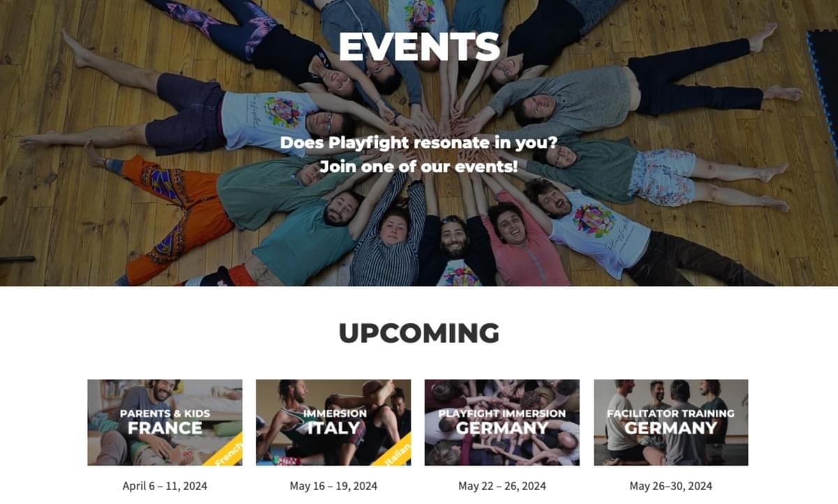 Criar um ambiente de trabalho positivo: Site da Playfight