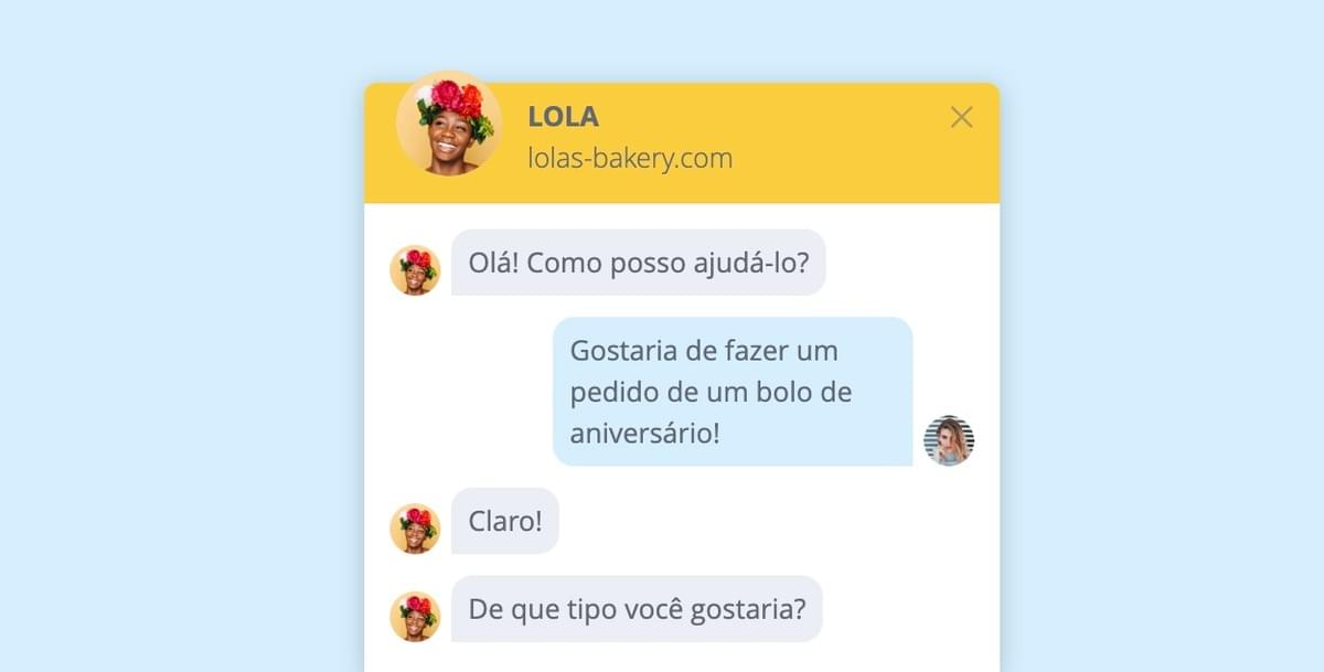 Recurso de Live Chat da Strikingly