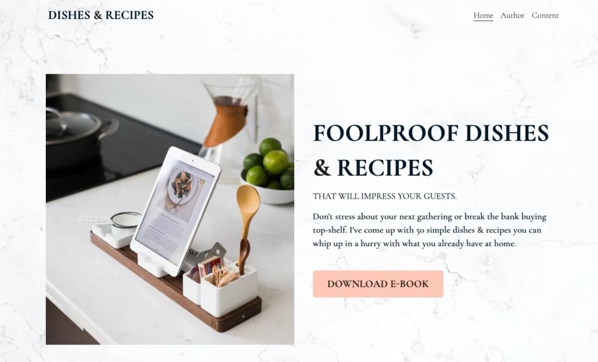 Mediterraans sjabloon van Strikingly